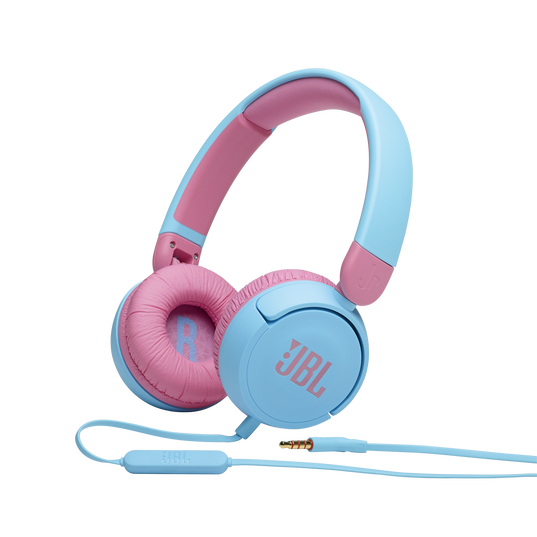 JBL Jr310 - Blue - Kids on-ear Headphones - Hero